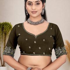 Elegant Georgette Sequins Embroidered Saree